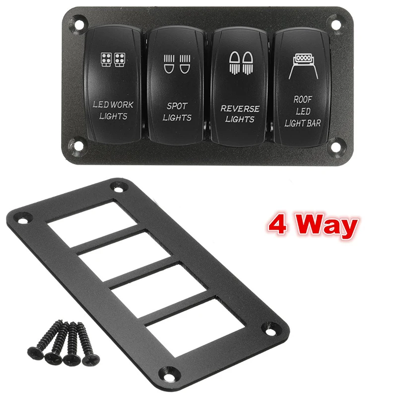 

Auto Switch Dash Panel Frames Mount Holder Plate Bracket For Gang ARB/Carling