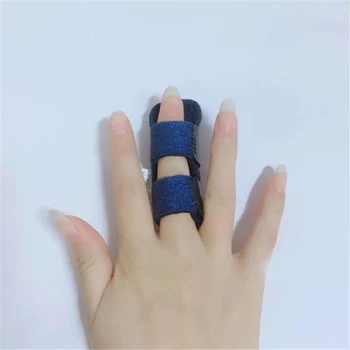 

1Pcs Pain Relief Aluminium Finger Splint Fracture Protection Brace Corrector Support With Adjustable Tape Bandage