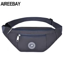 AIREEBAY дорожная сумка для мужчин барсетка сумка для женщин Повседневная поясная сумка большая емкость 3 кармана для девочек поясные сумки
