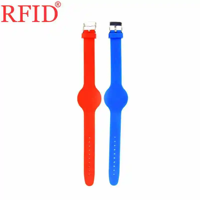 ID 125 кГц EM4305 EM4205 реплицируемый записываемый синий оранжевый регулируемый кремнезем RFID водонепроницаемый смарт-тег браслет брелоки метки 1 шт