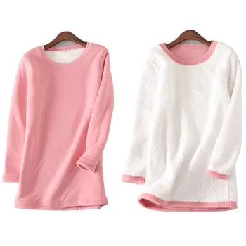 Winter Long Sleeve Thick  Velvet T-Shirt