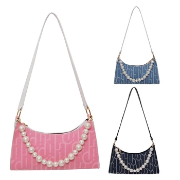 

Women's Shoulder Bag Underarm Bag Letter Handbag Fashion Canvas Casual Evening Bag Handbag