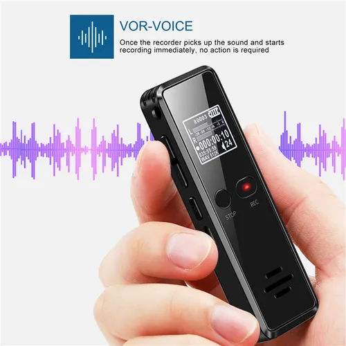전문 USB 음성 녹음기, 디지털 오디오 음성 녹음기, WAV,MP3 플레이어 포함, 96 시간 딕터폰, V90, 8GB, 16GB, 32GB 4