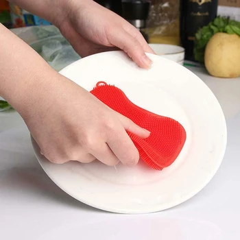 

4pcs Silicone Dish Washing Brush Soap Shape Bowl Cleaning Brush Dish Pan Kitchen Cleaner Washing Tool Dropshipping