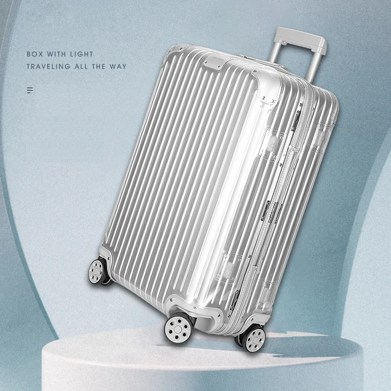 

Custom Rimowa Luggage Cover Protector Clear PVC Suitcase Trolley Case Protective Skin with Zipper Closure Water Scratchproof