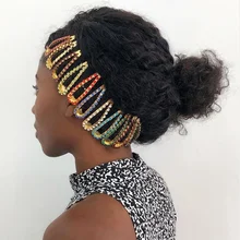 Блестящие цветные замочек из горного хрусталя заколки для волос шпильки для девочек уникальные свадебные радужные кристаллы BB заколка аксессуары для волос
