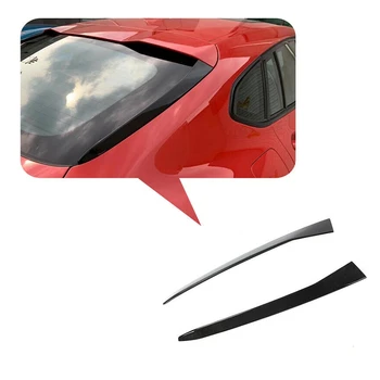

Car Rear Side Window Spoiler Wing Trims Glossy Black For-BMW X4 G02 2019 2020
