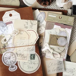Paquet de cartes en papier vieux rêves maintenant, 30 pièces/paquet, Scrapbooking/fabrication de cartes/journal, projet de bricolage rétro, compte à main, étiquette volante avec cartes perforées 
