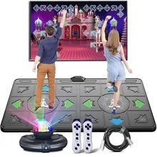 

BLAVOR PU Dance Mat Double User With Wireless Game Player With 2 Gamepads Folding Non-Slip Massage Yoga Pads For TV Computer