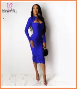 Women Casual Half Sleeve Off Shoulder V Neck Loose Maxi Dress Ruffles Solid Chic Sashes Dress Elegant Evening Party Vestidos