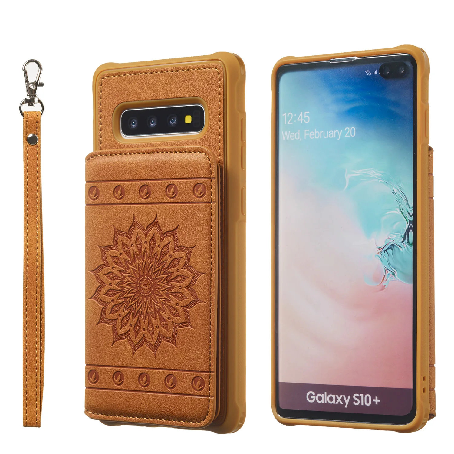 Новинка флип-чехол-бумажник с цветочным узором для Samsung Galaxy S8 S9 S10 S10E NOTE 8 9