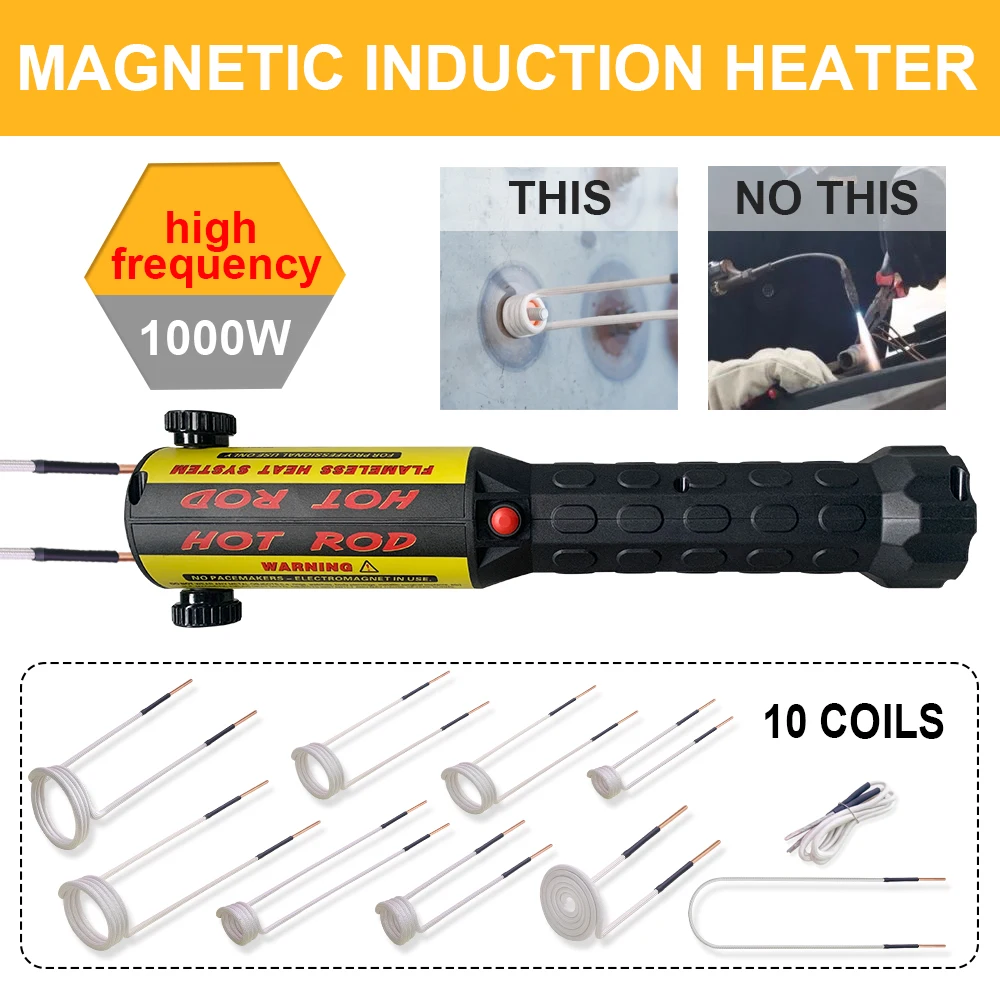 Solary Induction Heater Kit Automotive Flameless Heat With 10
