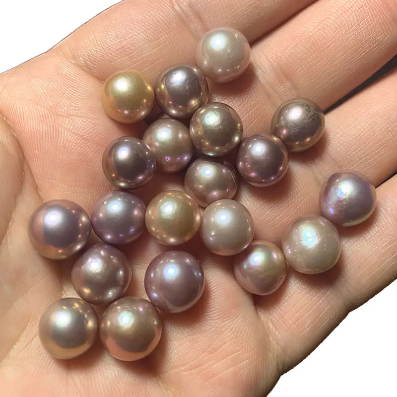 Wholesale Natural Freshwater Pearls Loose Beads Round Baroque Jewelry  Making DIY