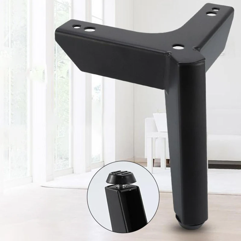 4 шт./компл. Универсальный черный Стил ноги диван кресла средства ухода за кожей