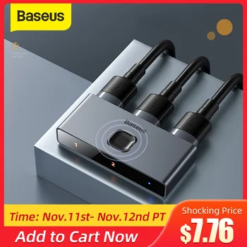 

Baseus HDMI Switcher HDR HDMI Audio Adapter 4K 60Hz Bi-Direction HDMI Switch 1x2/2x1 for PS4 TV Box HDMI Switcher