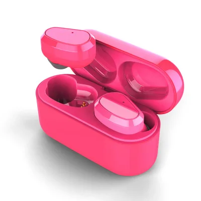 rose pink FEERED TWS W9 Мини Портативный водонепроницаемый беспроводной Bluetooth 5,0 наушники спортивные музыкальные наушники для телефона Auriculares - Цвет: rose pink