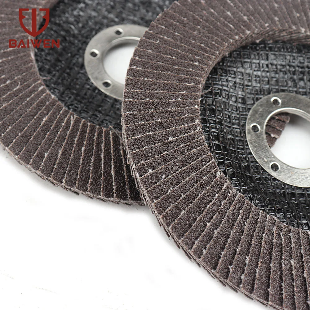 2-10 stücke Flap Discs 125mm Schleif Scheiben 60/80 Grit Schleifen Räder Klingen Schleif Werkzeuge für Winkel Grinder 7/8inch Loch – Detail 4