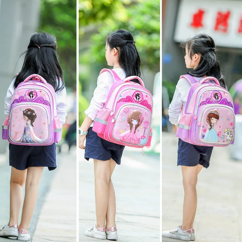 

Three Little Ducks New Style CHILDREN'S School Bags Schoolbag for Elementary School Students 3-6 Grade Girls Flower Girl Large C