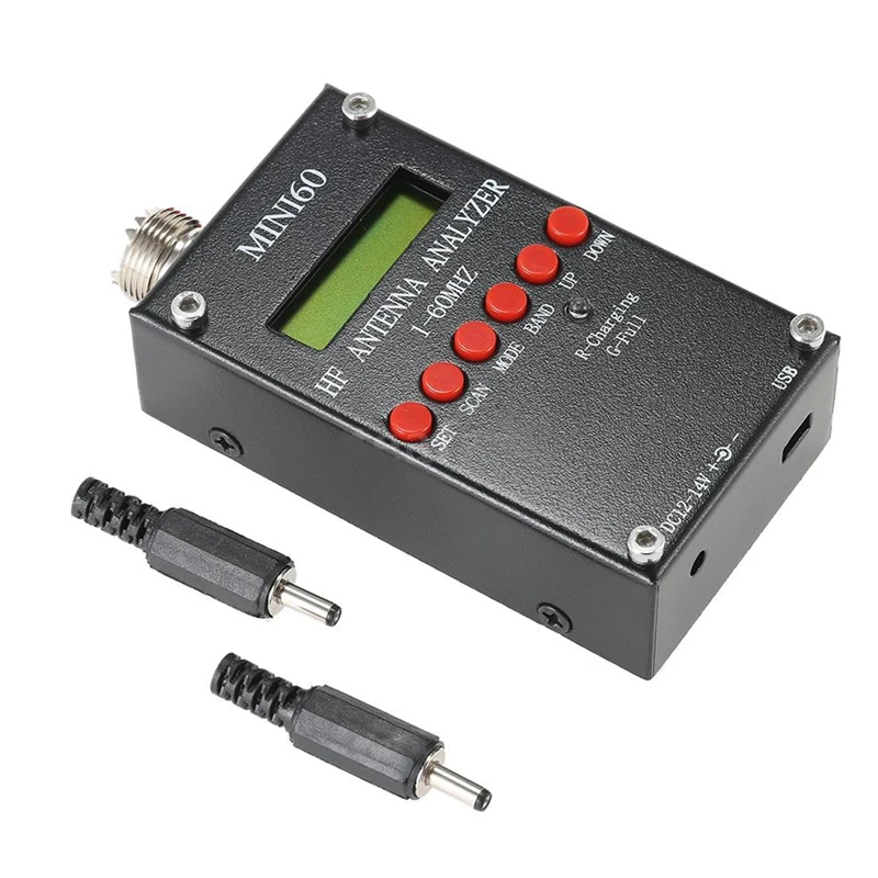 

Hot Sale Mini60 1-60MHz HF SWR Antenna Analyzer Meter For Ham Radio Hobbists V0T5