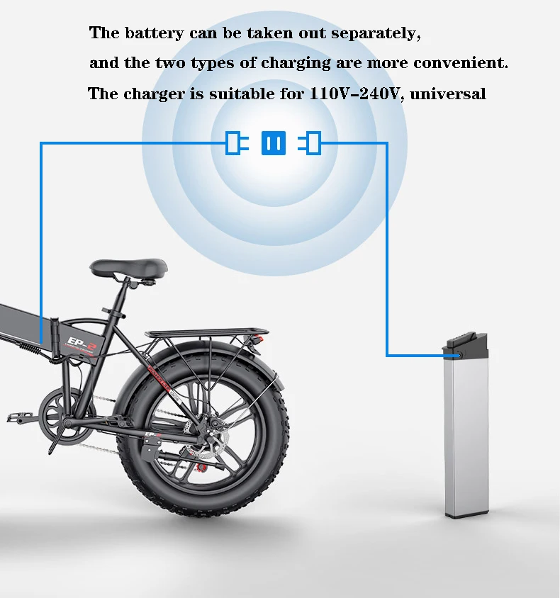 Batteria al litio elettrica di 48V 12.8AH adatta per il motore 250-750W,  nessuna tassa batteria elettrica della bicicletta per la bici elettrica di  ENGWE EP-2 PRO/motore - AliExpress Sports \u0026 Entertainment