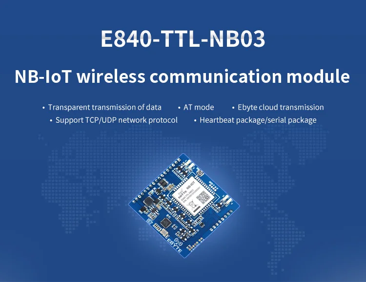 E840-TTL-NB03 последовательный порт NB-IoT порты TCP, UDP Protocal B8 частота IPEX интерфейс M2M беспроводной модуль приемопередатчика