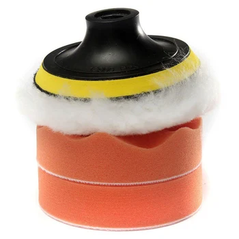 

5pcs Woolen Buffing Polishing Pad kits 100mm household cleaning polisher Car Waxing Buffing Wool Sponges pad