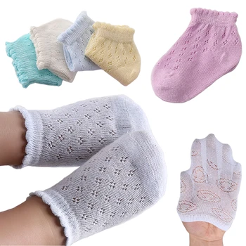 

5PCS Children's Socks Spring Summer New Boys Girls Cotton Thin Breathable Baby Mesh Sock White Soft for Newborn Toddlers Infant