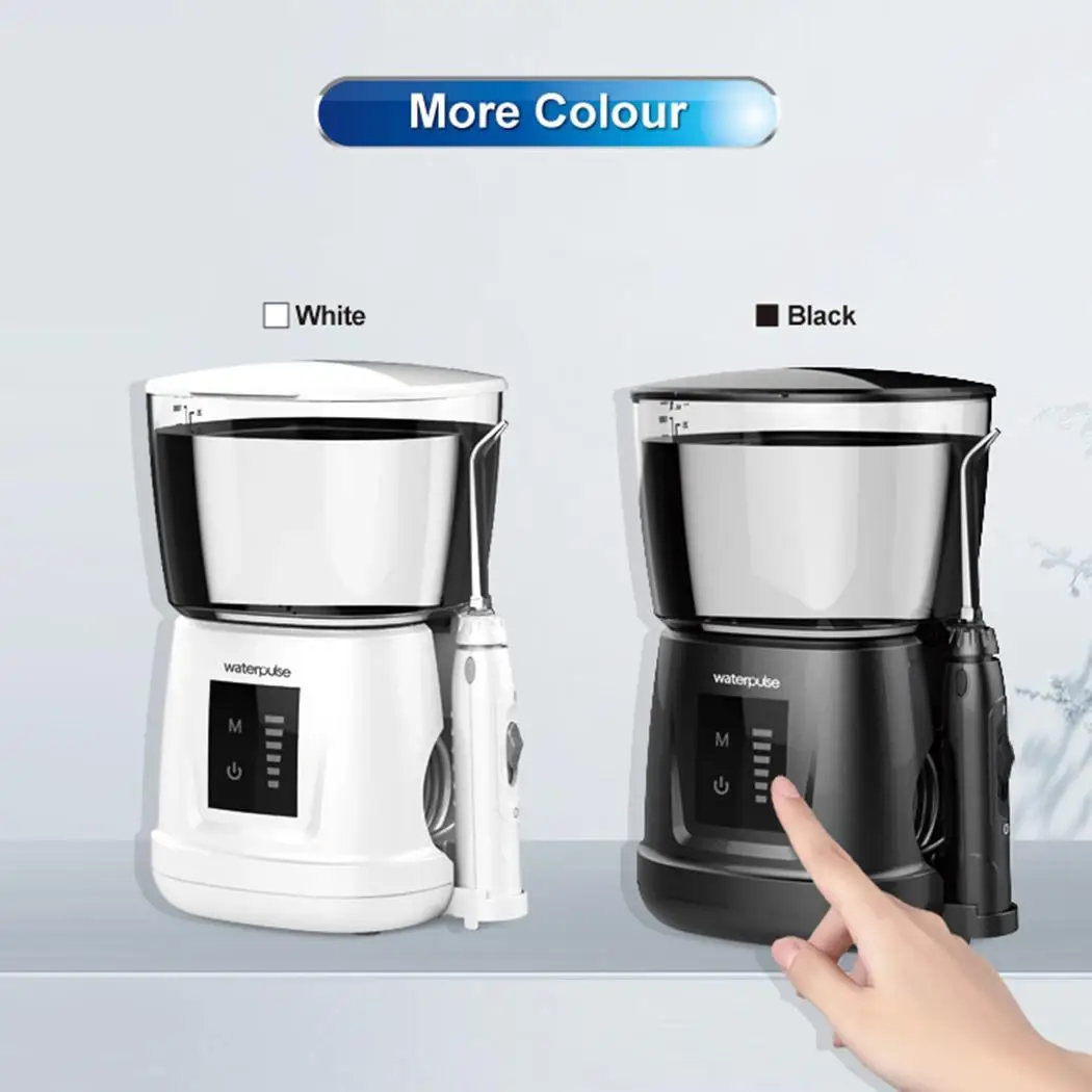 

Durable Practical Adjustable Dental Teeth Oral Appliances Irrigator Home 1600 Household Tooth Cleaner 6pcs