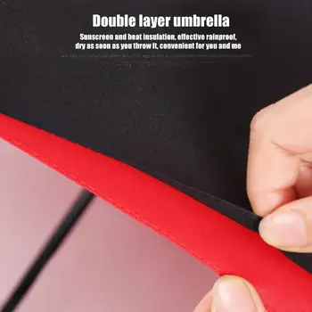 

Automatic Ten Bone Folding Umbrella Female Male Large High Windproof Red Rain Umbrella Black Umbrella Quality Paint X3Z0