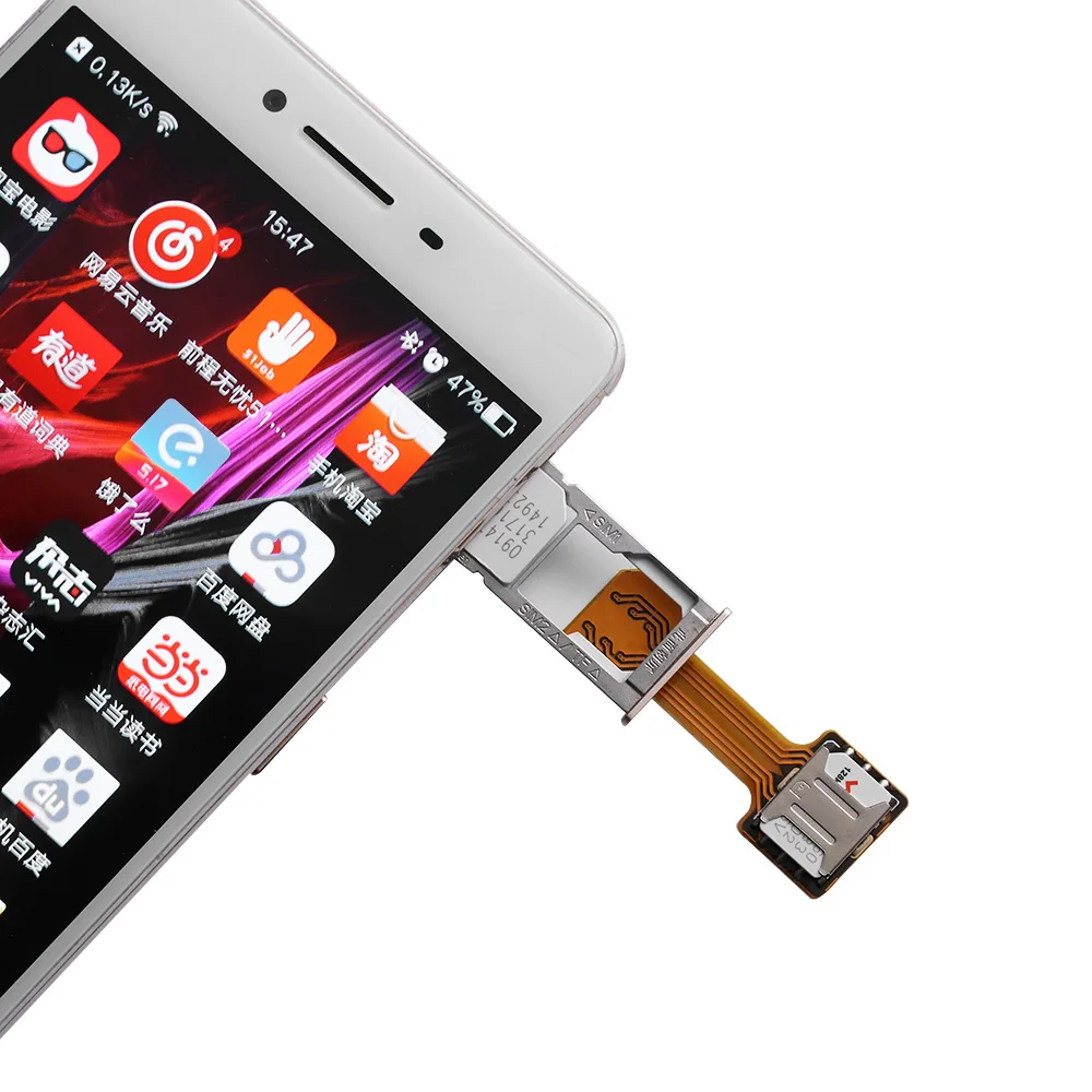 Качественный практичный Универсальный TF Гибридный слот для sim-карты с двумя sim-картами расширитель Micro SD удлинитель Nano Cato Android телефон