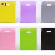 10 шт. 25x35 см Высокое качество Пластиковые хозяйственные сумки, пластиковые пакеты для ювелирных изделий, подарочные сумки для переноски, индивидуальный логотип