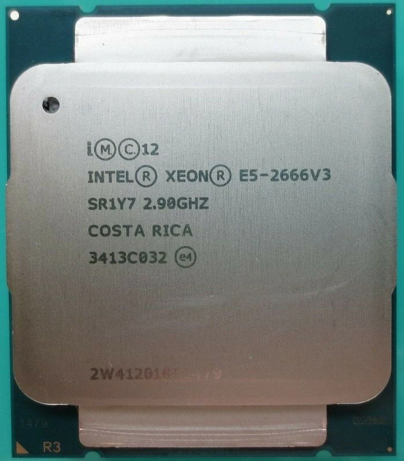 Intel Xeon E5 2666 V3 Processor SR1Y7 2.9Ghz 10 Core 135W Socket LGA 2011-3 CPU E5 2666V3 cpu processor