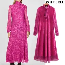 Увядшие в английском стиле элегантные кружевные вечерние платья миди с бантом и открытой спиной для женщин vestidos de fiesta de noche vestidos Блейзер Макси платье