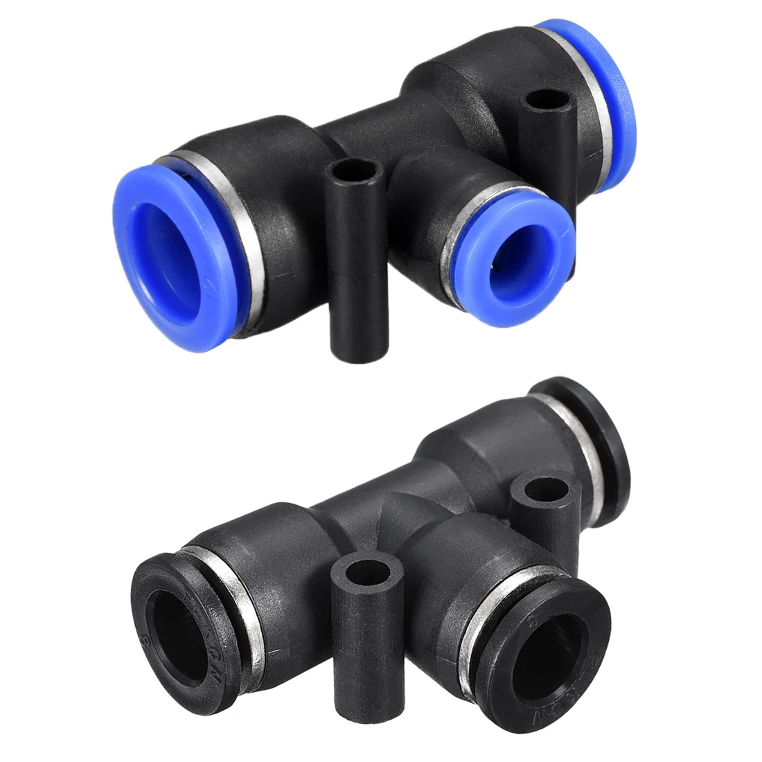 

uxcell 8Pcs Push To Connect Fittings T Type Tube Connect Push Fit Fittings Have Flexibility Abrasion Resistance Light Weight