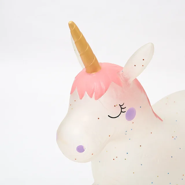 Doki Toy 55cm Baby Jumping Horse Inflatable Ride on Animal Toys Children Cute Unicorn Bouncy Sports Games Toys for Kids 2021 3