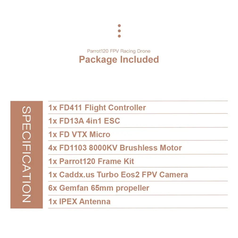 HGLRC зубочистка Parrot120 микро RC FPV гоночный Дрон PNP F411 2-4S управление полетом 13A 4в1 ESC 1103 кв мотор-красный