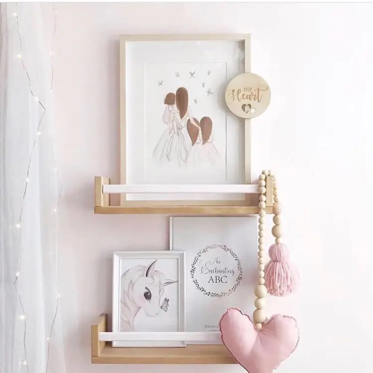 

SOURCE Factory INS Northern European-Style Macarons Solid Wood Frame Bookshelf Storage Shelf Partition CHILDREN'S Room Creative