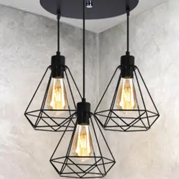 

LED Durable Retro Energy Saving LED Down Light Square Pendant Lamp Ceiling Down Light Walkway Home Decor Kitchen Bedroom