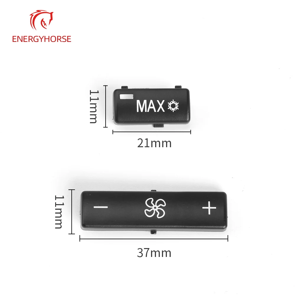 Car A/C Heater Climate Temperature Control Push Button Air Condition Key Cap Climate Control Cover For BMW 5 Series E39 X5 E53 5