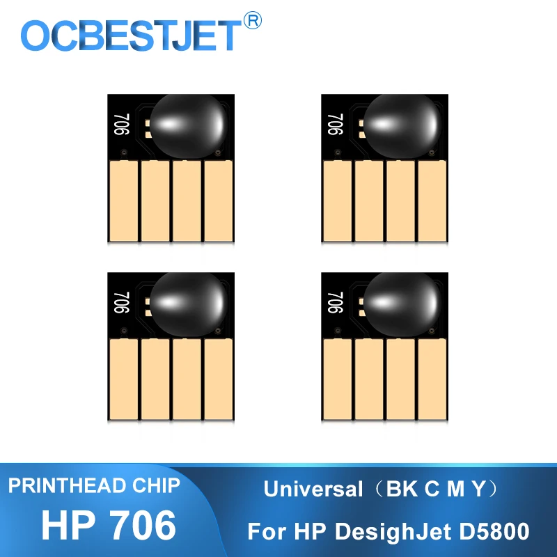 Чип для печатающей головки HP 706 F9J49A принтера DesignJet D5800 чипы универсальный чип |
