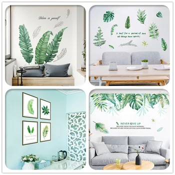 

PVC Bedroom Wall Decor Turtle Leaf Plant Leaves Cartoon Deer Animal Wall Sticers for Kids Living Room Home House Decal WallPaper
