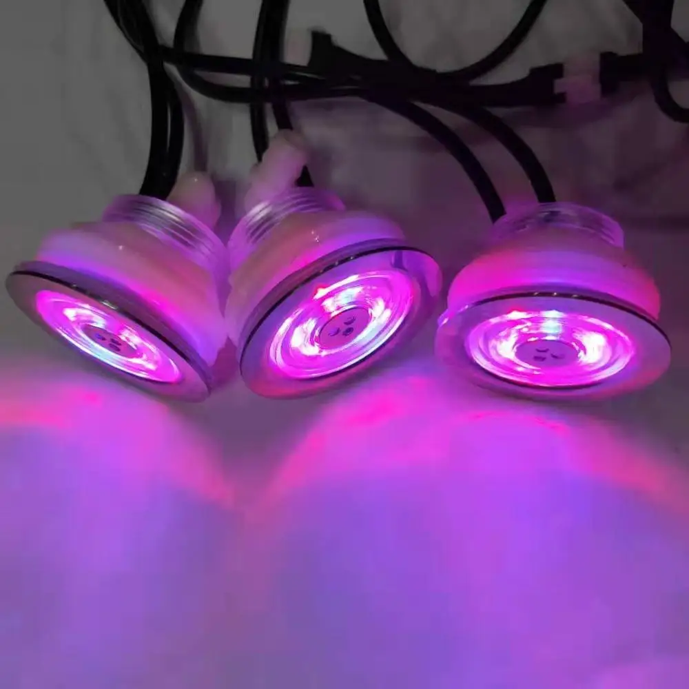 Встраиваемая Водонепроницаемая светодиодная RGB подводная Массажная