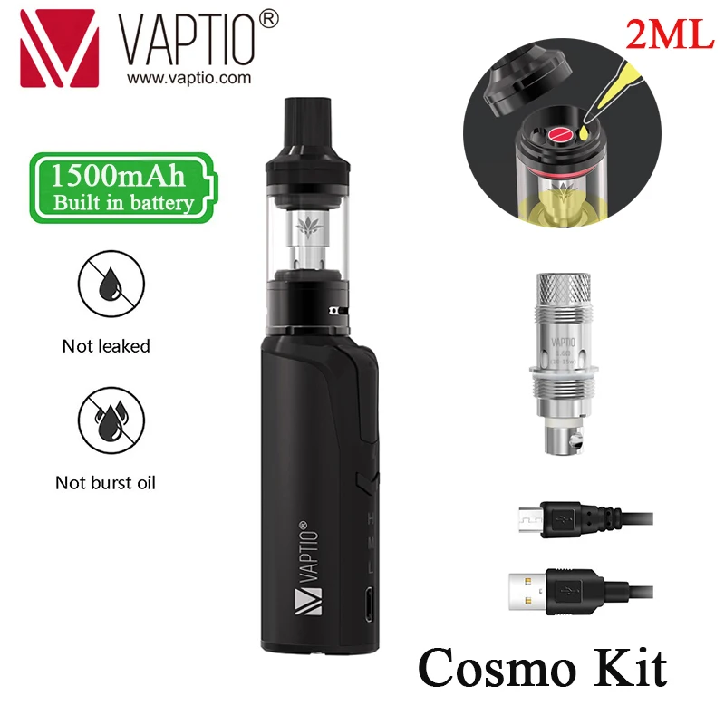 Last 24 HoursVaptio COSMO 30W Vape Kit With 1500mAh Vape Mod&2ml Atomizer Vaporizer Hookah Pen Vaper Electronic Cigarette
