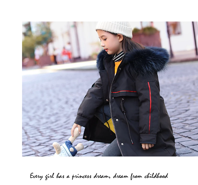 120-170cm new winter high quality fashion style girls down jacket kids winter coat kids winter jacket