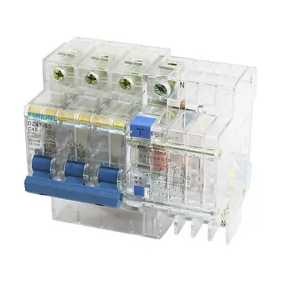 

4000A Max Overloaded Earth Leakage Circuit Breaker 3P+N 40A AC 400V