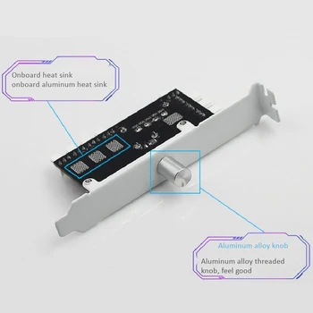 

PC 8 Channels Fan Hub Cooling Fan Speed Controller for CPU Case HDD VGA PWM Fan W/ PCI Bracket Power By 12V Cooler Fan