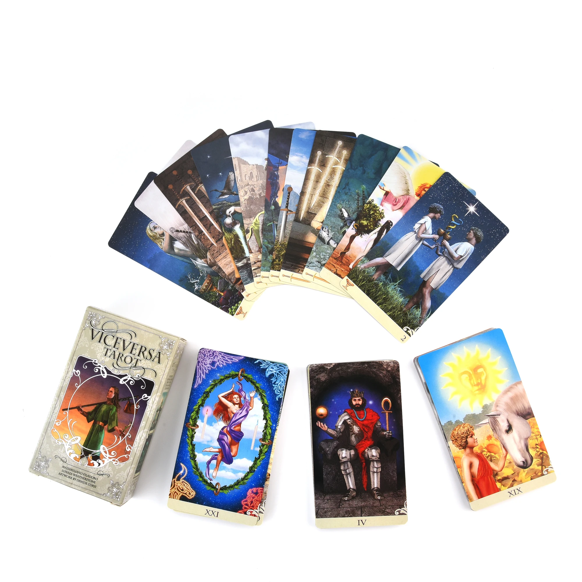 Viceversa Tarot Kit Oracl палубная карта Game зеленая ведьма Таро колода настольная игра для