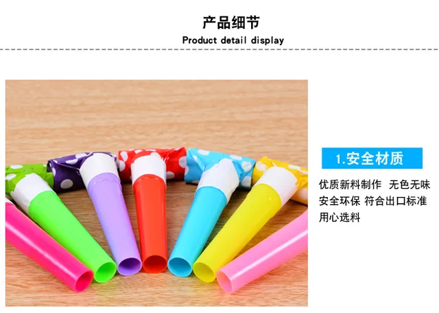 Abaodam Lot De 24 Cornes Et Sifflets De Fête Pour Enfants - Fournitures