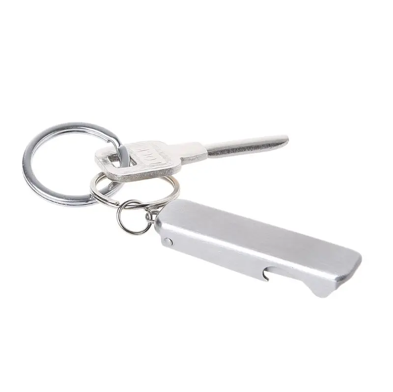

2 in 1 Nail Clipper Bottle Opener EDC Pocket Tool Nail File Keychain For Travel