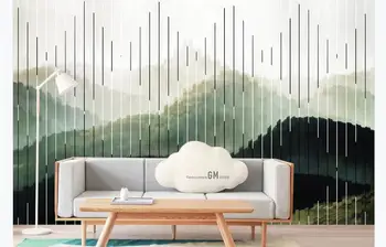

Custom Any Size Modern minimalist abstract mountain scenery sofa Mural Living room Sofe TV background wallpaper Decor
